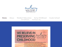 Tablet Screenshot of mulberrywaldorfschool.ca